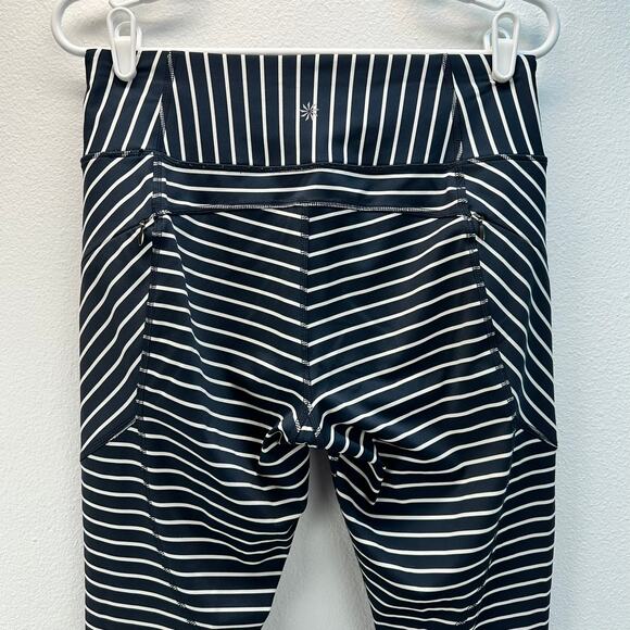 Athleta Stripe Contender 7/8 Tight in Powerlift Blue White Stripe Med - Picture 6 of 14